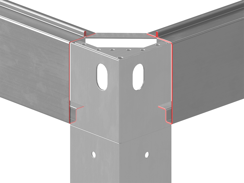 Конструкция каркаса на универсальных рамах. Основной профиль (балка).